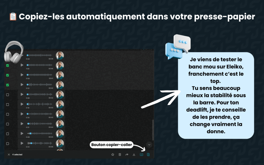 Transcription whatsapp - outil WhatsApp Voice Transcriber